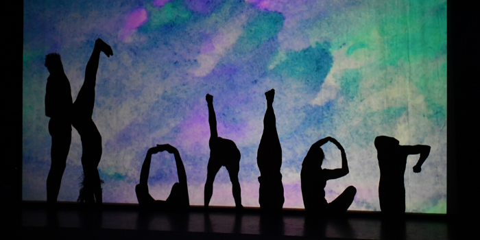 Pilobolus’ DGS performance ended with dancers creating a shadow honoring Kohler 