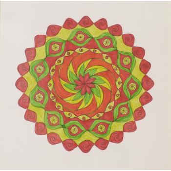 Mandala #33: Xmas Wreath by Susan Phillips