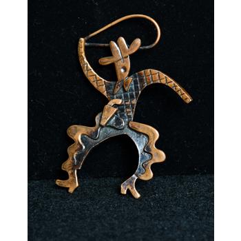 Copper "Kinetic Cowboy" pin