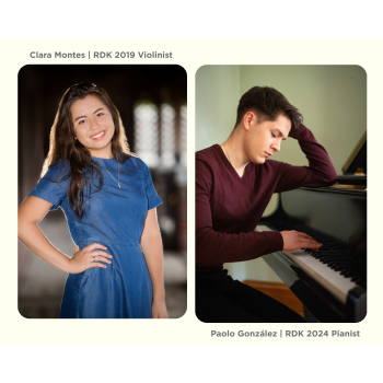 Clara Montes - RDK 2019 Violinist & Paolo González - RDK 2024 Pianist | June 28, 20026 at 2:00 p.m.