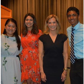 2018 Kohler High School Scholars -  Christy Zheng, Brigita Kant, Avinash Murthy and Laura Kohler