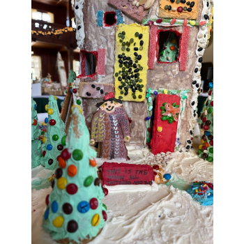 Detail of Lake Country Academy's "House that Jack Built"