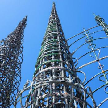 Seymour Rosen, Founder of SPACES, was inspired by Sabato Rodia's Watts Towers to advocate for these extraordinary sites. Photo: Jen Balge, 2016. 