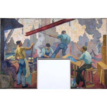 Hansen Workers Mural on display at MSOE