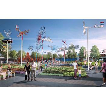 Vollis Simpson Whirligig Park Rendering